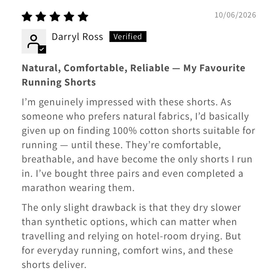 REV-Ø 100% Natural Cotton Shorts