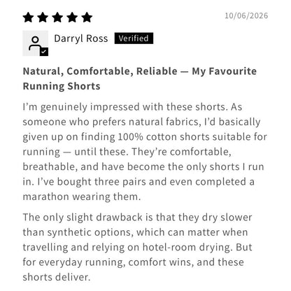 REV-Ø 100% Natural Cotton Shorts