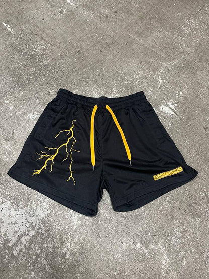 Raiden Shorts - Black / Orange