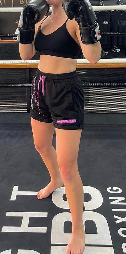 Raiden Shorts - Black / Purple