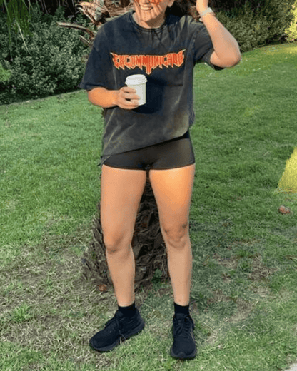 Vintage Heavy Metal Oversized T-Shirt / Pump Cover